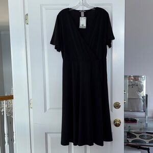 H&M Classic Black Midi Dress